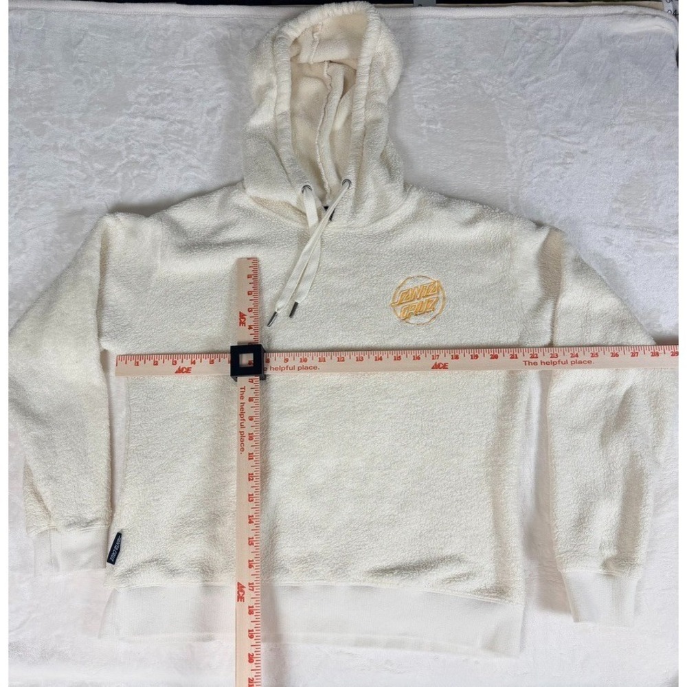 SANTA CRUZ Skateboard Sweatshirt Womens M Zip Hoodie 2 Side Embroider Logo Fade - Picture 3 of 5